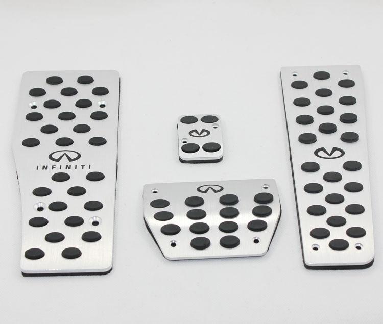 Fuel brake foot pedals for infiniti g25 g35 g37 fx35 ex25 ex35 m25 m35 m37 at