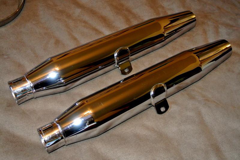 Harley davidson  xl 883 1200 sportster  exhaust pipes mufflers 65613-97 pair set