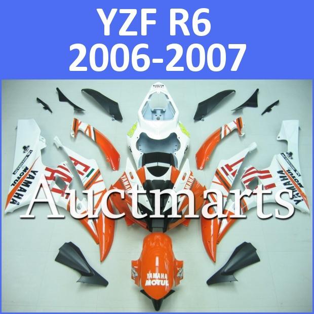 Fit yamaha yzf r6 06 07 yzfr6 2006 2007 600 fairing kit abs bodywork d32 d00