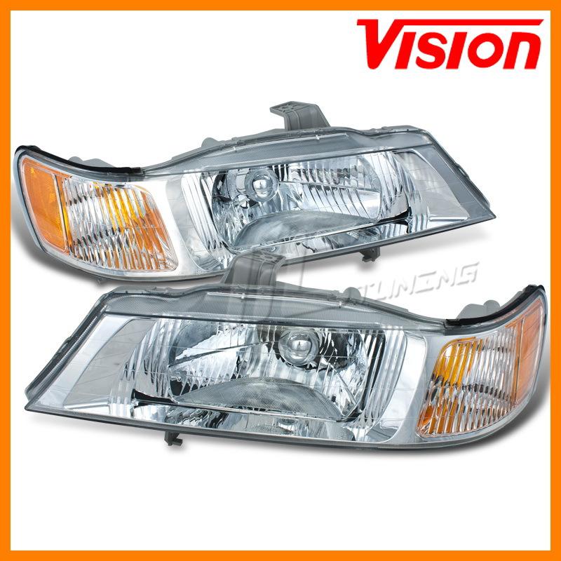 99-04 honda odyssey new pair headlamp left head light right lens hsg wo bulb set