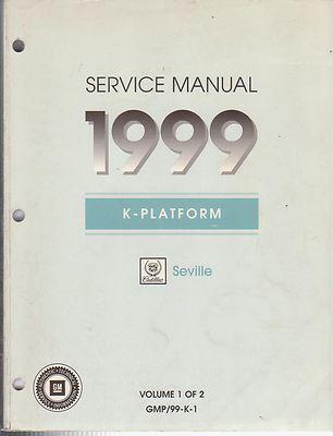 1999 cadillac seville factory issue repair manual set