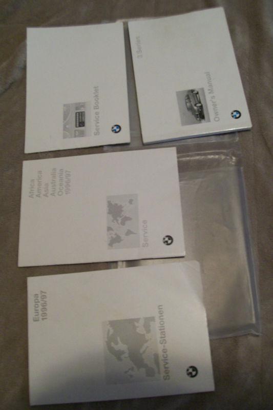 1997 bmw 3 series owners manual, service manual and service station booklet