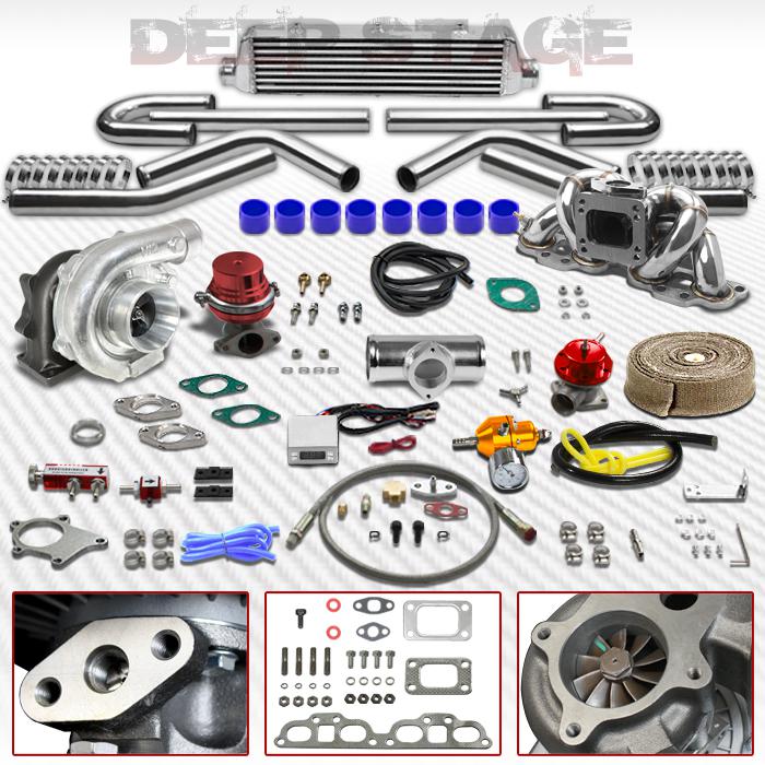 T04e 13pc turbo kit+intercooler+steel manifold+wg 91-98 240sx s13 s14 sr20det