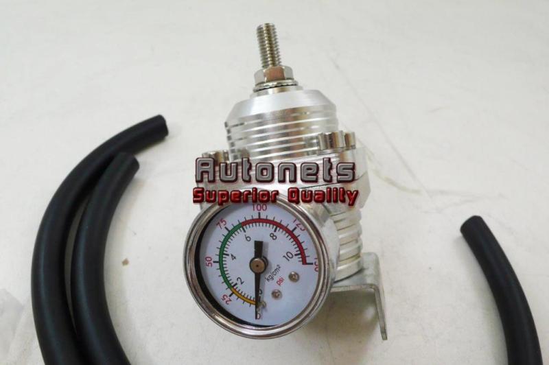 Aluminum fuel pressure regulator high performance with gauge 15-75 psi