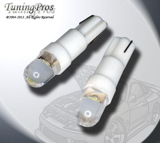 (1 pair) set of 2 pcs high mount stop light t5 1 white led light bulbs 70