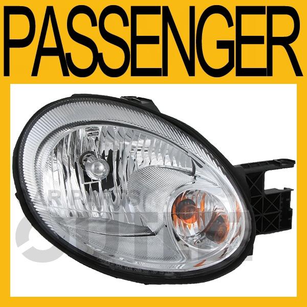 03-05 dodge neon right replacement head light lamp assembly w/o leveling system