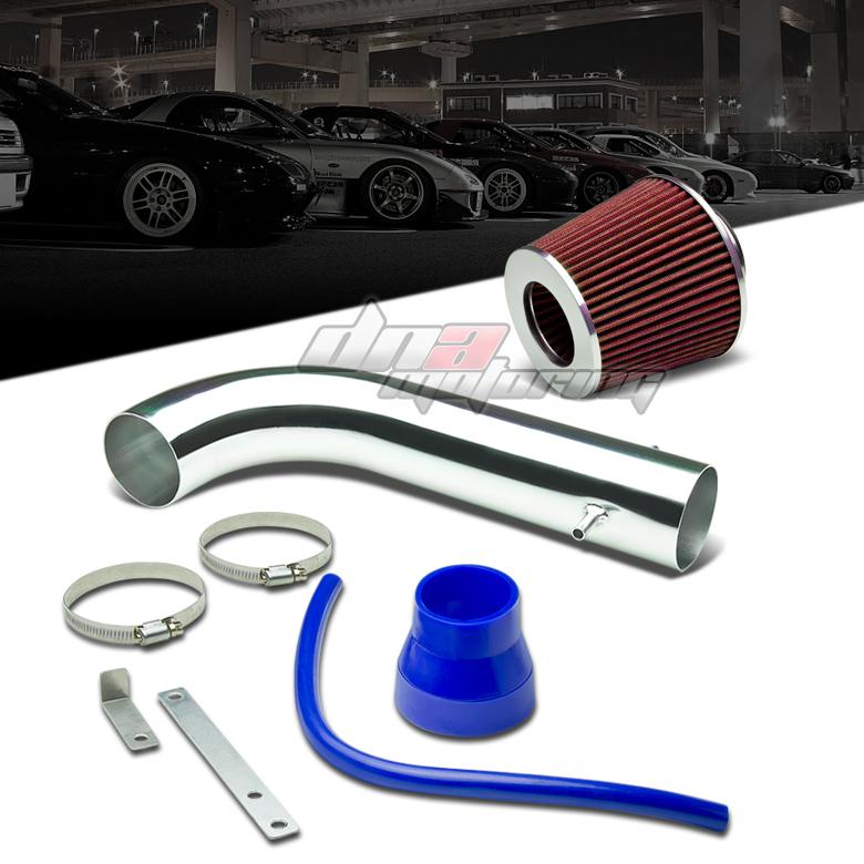 94-02 accord cg1/cl/tl v6 short ram racing air intake+red tapered filter kit