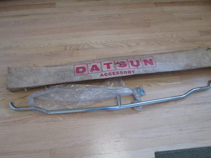 Nos 1970 1973 datsun, 240z  rear or front bumper guard oem grille guard overider
