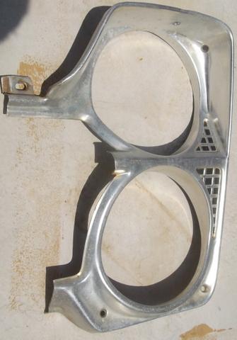 1965 65 plymouth fury headlight bezel lh left hand driver original oem mopar 