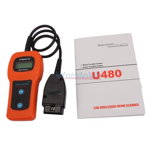 U480 obd2 obdii lcd car auto truck diagnostic scanner fault code reader scan