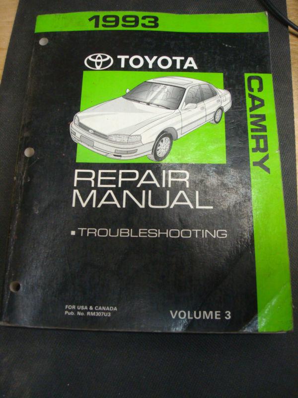 1993 toyota camry factory repair manual oem service shop volume 3 free ship!!!!