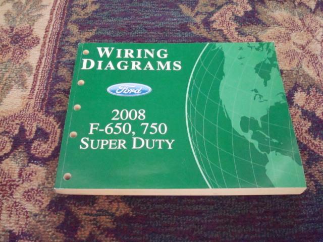 2008 ford f-650 750 super duty truck service shop repair wiring diagrams manual 