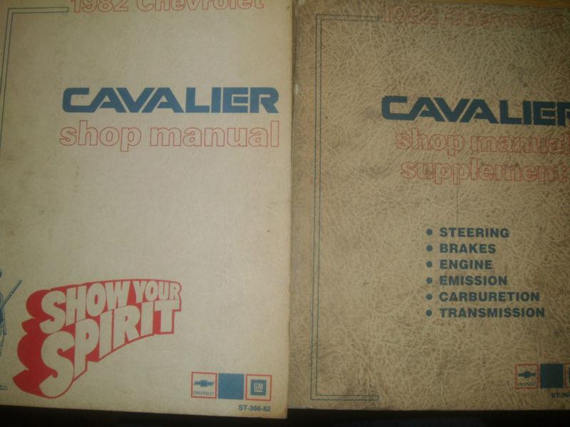 1982 chevrolet cavalier shop manual set / original repair  books!!!