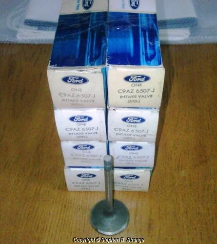 Nos ford c9az-6507-j boss 429 engine intake valves, std. nos genuine ford parts!