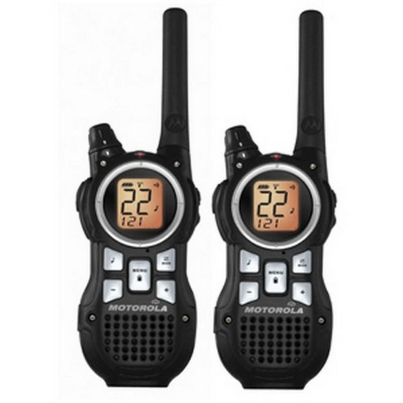 Black motorola mr350r two-way radios 22 channel 35 mile 