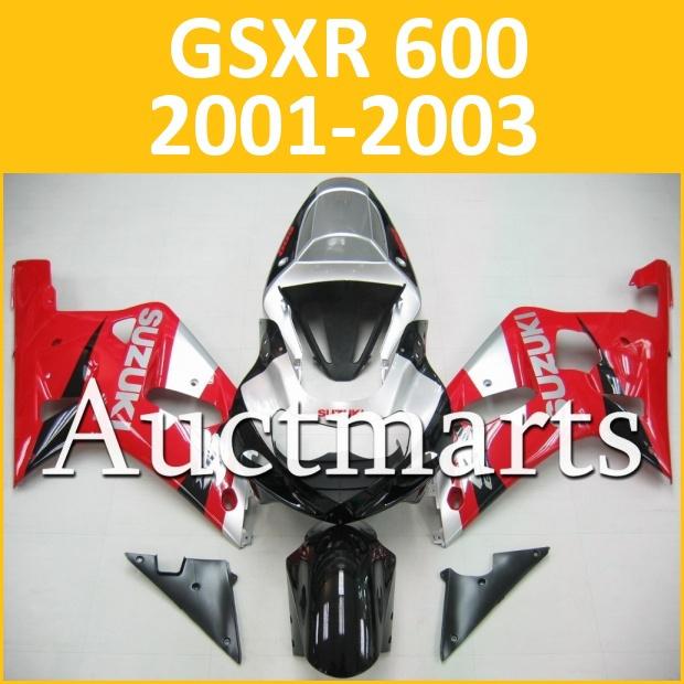 Fit suzuki 01 02 03 gsxr 600 gsx-r600 2001 2002 2003 fairing k1 bodywork a13 b12