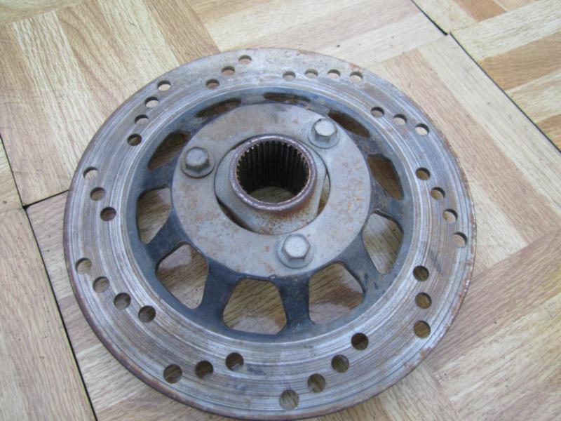 1982 honda atc250r atc 250r .. rear brake rotor & hub