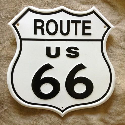 Route 66 america's highway metal sign, man cave garage shop.