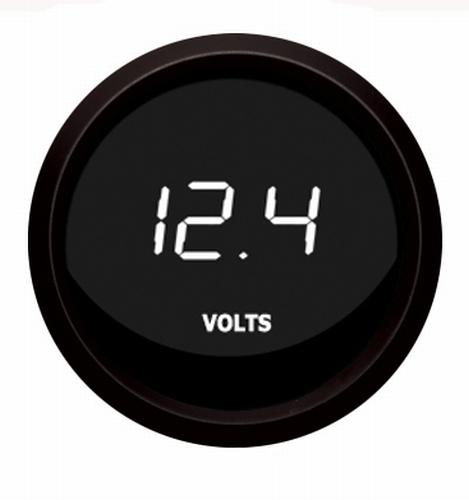 Digital voltmeter gauge white / black bezel intellitronix m9015-w made in usa