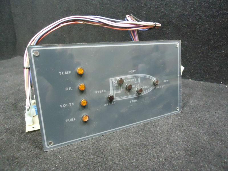 Led indicator panel 9" x 5"  marine / boat control component instrument 