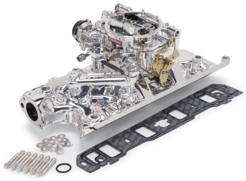 Edelbrock 20314 single-quad manifold and carb kit