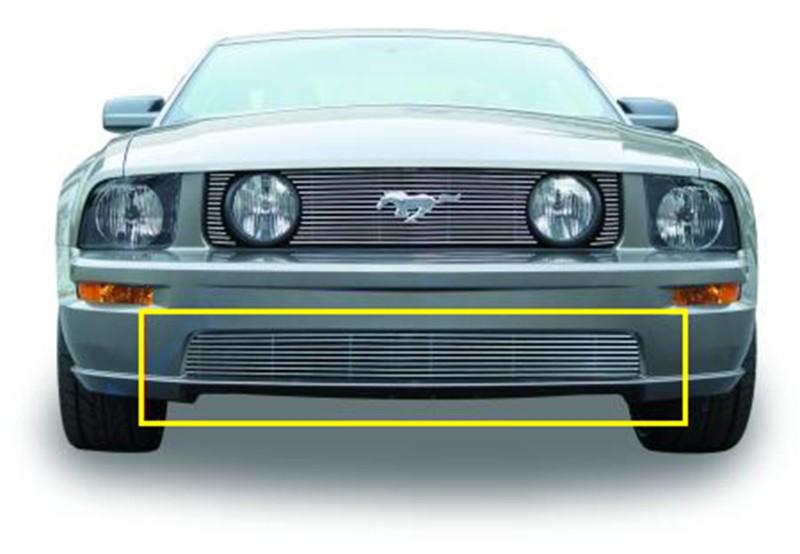 T-rex grilles 25516 billet bumper grille bolt-on insert 05-09 mustang