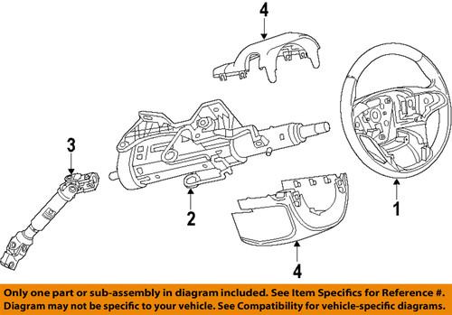 Gm oem 13301907 steering column/component