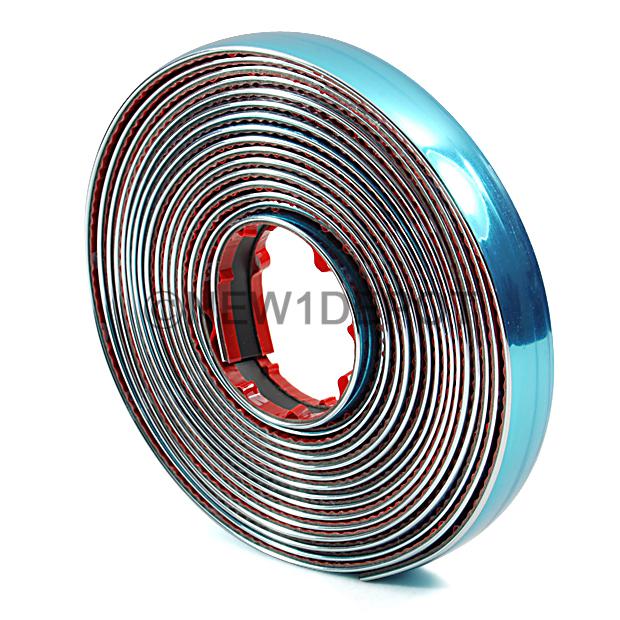 20mm x 5m decor triple chrome moulding trim strip fit side door pillar for honda