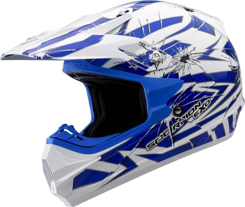 Scorpion vx-24 impact off-road helmet - blue - xs