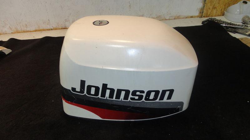 Used engine cover assy #0438322 for 1997 35hp johnson outboard motor j35qleur