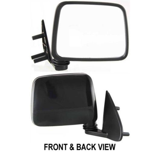 Pathfinder d21 hardbody truck black manual side view mirror passenger right rh