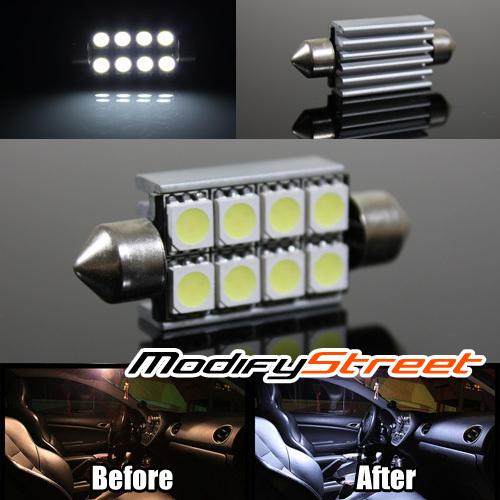 42mm 8 5050 smd 211 211-2 212 212-2 214-2 white canbus led bulbs dome lights