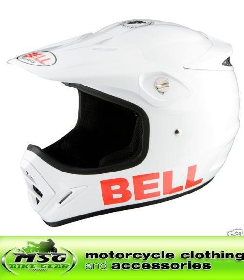 Bell moto8 motocross moto x motocycle helmet white large off road