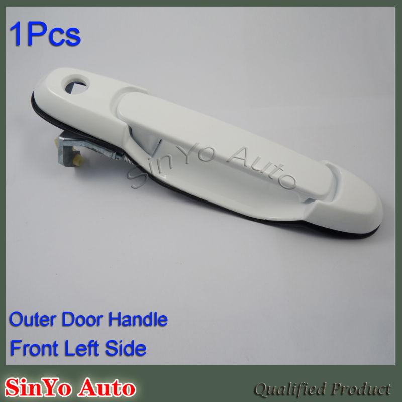 New exterior outer door handle front left driver fl white for toyota sienna  