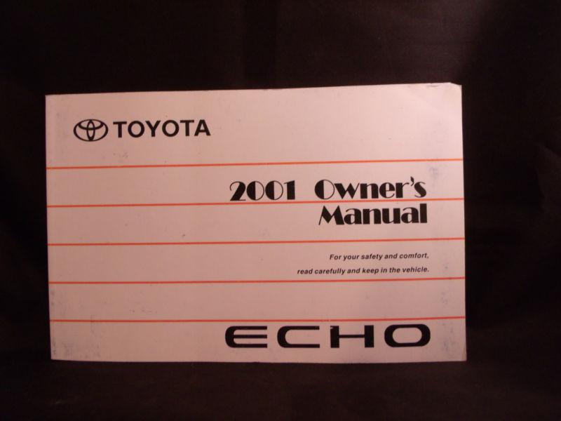 Echo coupe sedan 01 2001 toyota owners owner's manual all models