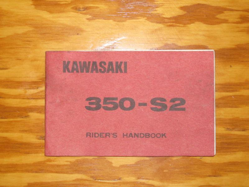 1972 kawasaki s2 350 original riders owners manual- excellent