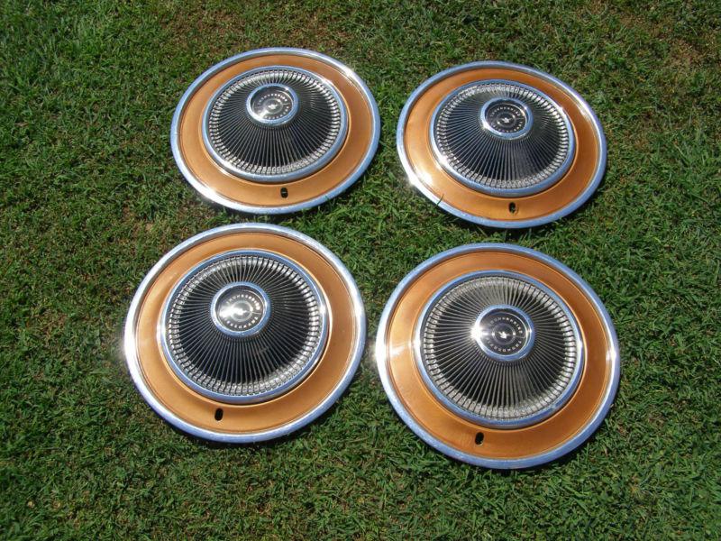 1970 - 1973 thunderbird hubcaps 1971 1972 ford t-bird wheel covers