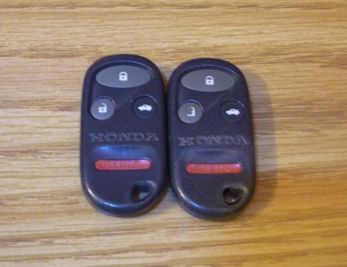 02 03 04 honda crv remote fob 2004 w/program oucg8d-344h-a set of 2