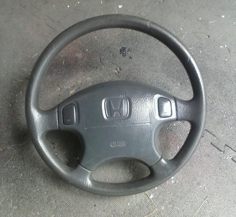 96-00 honda civic air bag steering wheel oem ek 96 97 98 99 00 dark grey