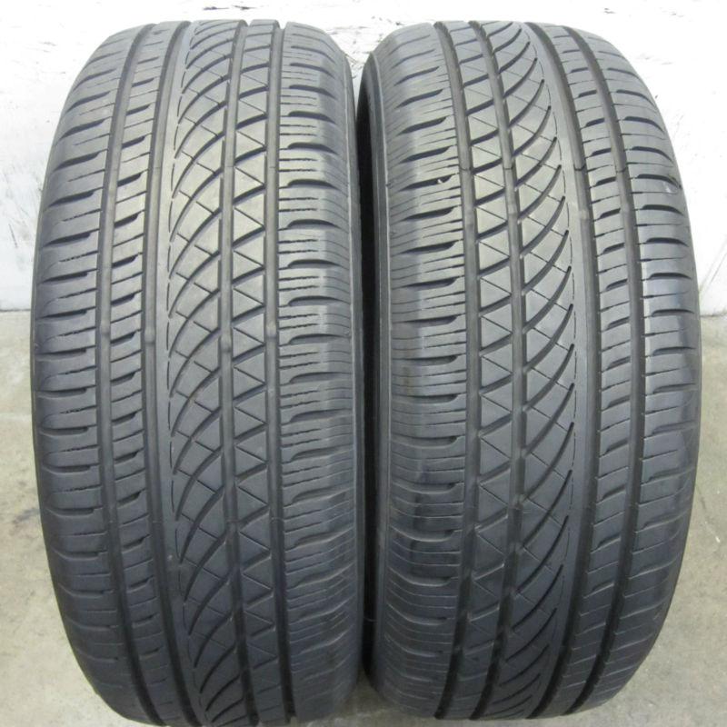 Pair (2) 235/55/18 100v yokohama yk580 used tires with 90% tread left