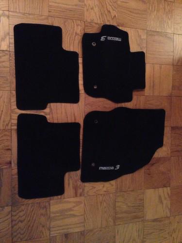 Factoy mazda 3 car floor mats (set of 4) w/ logo