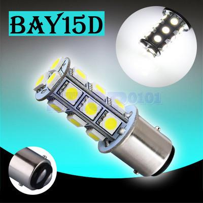 1157 bay15d 18 smd 5050 pure white tail turn signal led car light bulb lamp