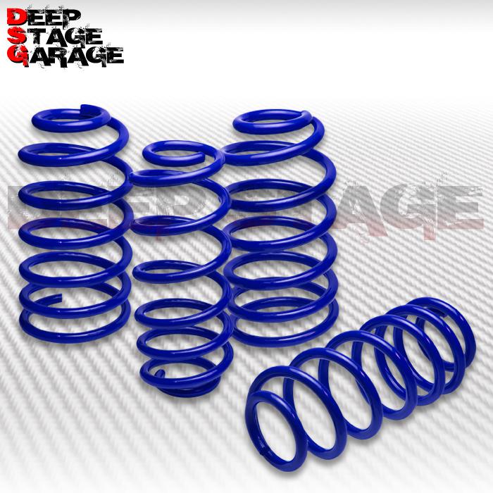 1.5" drop racing sport suspension lowering spring 02-05 audi a4 fwd dohc blue