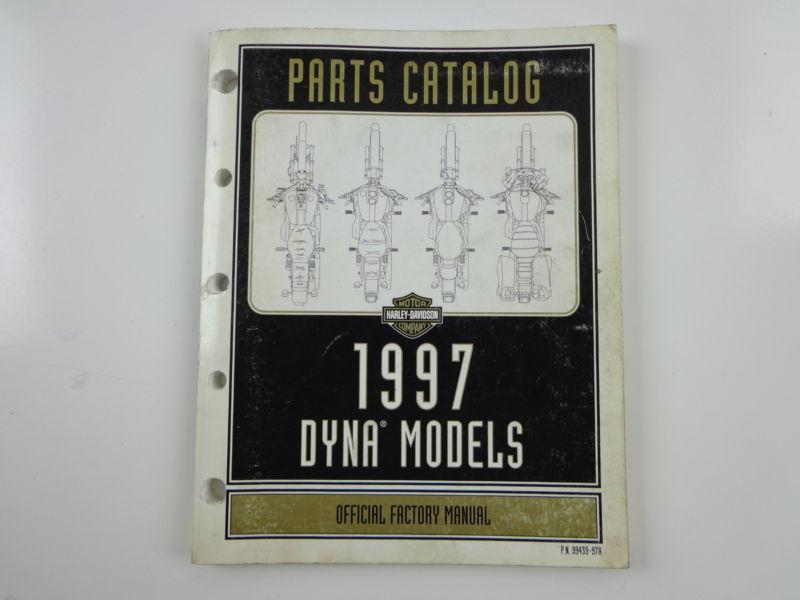 Harley davidson 1997 dyna models parts catalog manual 99439-97a