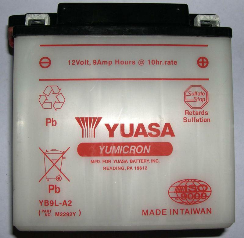 Yuasa yumicron battery kawasaki ex250 klf el ex gpz yamaha rd200 yb9l-a2 bargain