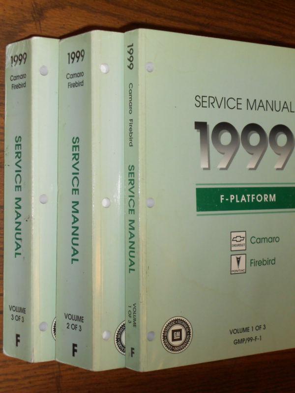 1999 camaro and firebird shop manual set / original g.m. service books!!!