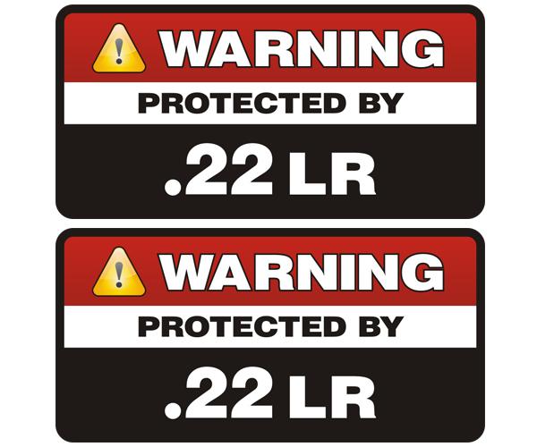 .22lr protected by decal set 3"x1.5" molon labe 22 long rifle ammo sticker zu1