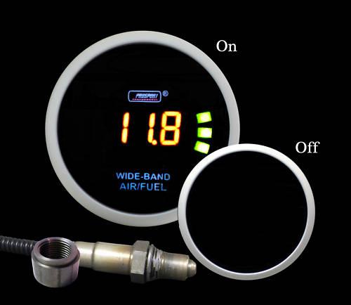 Wideband air fuel ratio gauge w/bosch o2 sensor digital amber display