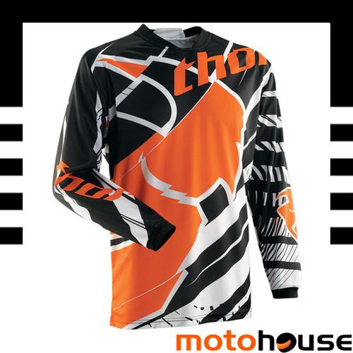 Thor youth phase mask jersey mx offroad dirt motocross orange black white 