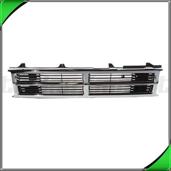 87-88 toyota 4runner pickup 4wd front grille center chrome frame ptd black grid